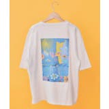 オフホワイト | 【イラスト募集】キラキラ柄 バックプリントTシャツ | ScoLar