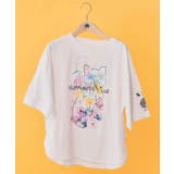 オフホワイト | 【イラスト募集】ハピネス・キャット柄Tシャツ | ScoLar