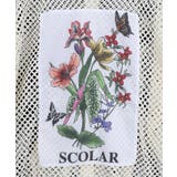 熱帯花柄アップリケ付き ライン入りメッシュパーカー | ScoLar | 詳細画像12