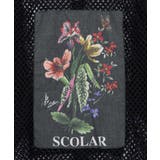 熱帯花柄アップリケ付き ライン入りメッシュパーカー | ScoLar | 詳細画像15