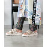 2柄展開 シアー裾切替 ボドレーペチパンツ | ScoLar | 詳細画像3 