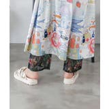 2柄展開 シアー裾切替 ボドレーペチパンツ | ScoLar | 詳細画像4 