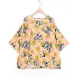 ピンク | 3柄展開 シアー天竺Tシャツ | ScoLar
