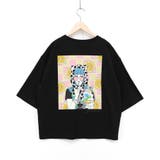 ブラック | スカラーレモンガール柄 接触冷感Tシャツ | ScoLar