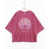 ピンク | オーロラ箔スカラーちゃん 接触冷感Tシャツ | ScoLar