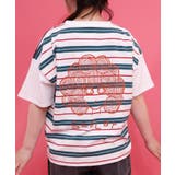 ボーダー切替 スカラーちゃんバックプリントTシャツ | ScoLar | 詳細画像4