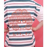ボーダー切替 スカラーちゃんバックプリントTシャツ | ScoLar | 詳細画像5