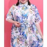 2柄展開 レース袖シャツワンピース | ScoLar | 詳細画像3