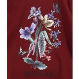熱帯花柄 袖ギャザー入りTシャツ | ScoLar | 詳細画像10