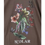 熱帯花柄 袖ギャザー入りTシャツ | ScoLar | 詳細画像12