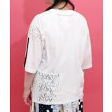 パステル調サングラスガール柄 異素材切替プルオーバー | ScoLar | 詳細画像7