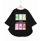 ブラック | スカラークリームソーダコレクション柄Tシャツ | ScoLar