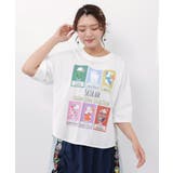 オフホワイト | スカラークリームソーダコレクション柄Tシャツ | ScoLar