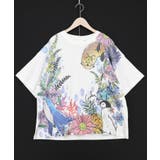 お花いっぱい水族館柄Tシャツ | ScoLar | 詳細画像6