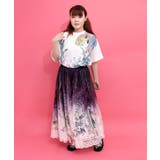 お花いっぱい水族館柄Tシャツ | ScoLar | 詳細画像1