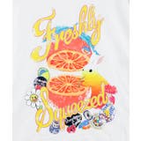 オレンジ大好きうさぎ柄 フリル付きTシャツ | ScoLar | 詳細画像3