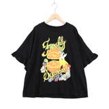 オレンジ大好きうさぎ柄 フリル付きTシャツ | ScoLar | 詳細画像4