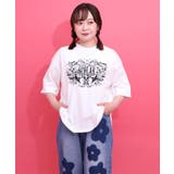 オフホワイト | ロゴ&ネコ 刺繍Tシャツ | ScoLar