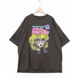 チャコールグレー | びっくりガール柄 四コマ風Tシャツ | ScoLar