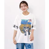 びっくりガール柄 四コマ風Tシャツ | ScoLar | 詳細画像1 