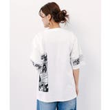 びっくりガール柄 四コマ風Tシャツ | ScoLar | 詳細画像3 