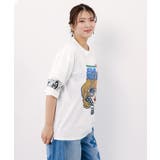 びっくりガール柄 四コマ風Tシャツ | ScoLar | 詳細画像4 