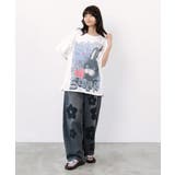 もこもこラビル柄Tシャツ | ScoLar | 詳細画像1