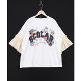 フリル袖付き ポップロゴTシャツ | ScoLar | 詳細画像8