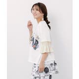 フリル袖付き ポップロゴTシャツ | ScoLar | 詳細画像3