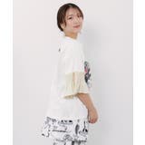 フリル袖付き ポップロゴTシャツ | ScoLar | 詳細画像5