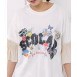 フリル袖付き ポップロゴTシャツ | ScoLar | 詳細画像6