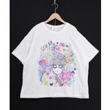 お花に埋もれるスカラーちゃん ジャガードTシャツ | ScoLar | 詳細画像4