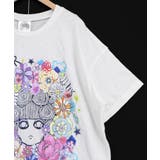お花に埋もれるスカラーちゃん ジャガードTシャツ | ScoLar | 詳細画像8