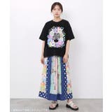 お花に埋もれるスカラーちゃん ジャガードTシャツ | ScoLar | 詳細画像2