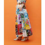 スカラー ポスターコラージュ柄ツイルスカート | ScoLar | 詳細画像3