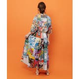 スカラー ポスターコラージュ柄ツイルスカート | ScoLar | 詳細画像5