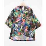 スカラー ポスターコラージュ柄or花ネコ柄シャツ | ScoLar | 詳細画像14