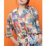 スカラー ポスターコラージュ柄or花ネコ柄シャツ | ScoLar | 詳細画像6