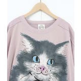 リボン付き もふもふハチワレネコ柄Tシャツ | ScoLar | 詳細画像15