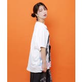 リボン付き もふもふハチワレネコ柄Tシャツ | ScoLar | 詳細画像4
