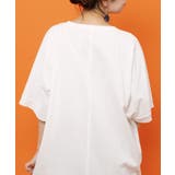 リボン付き もふもふハチワレネコ柄Tシャツ | ScoLar | 詳細画像7