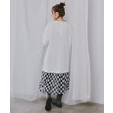 ダークメルヘン×チェック柄 チュール裾切替ワンピース | ScoLar | 詳細画像2