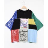 配色パッチワーク風切替Tシャツ | ScoLar | 詳細画像10 