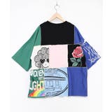 配色パッチワーク風切替Tシャツ | ScoLar | 詳細画像11 