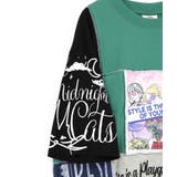 配色パッチワーク風切替Tシャツ | ScoLar | 詳細画像17 
