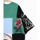 配色パッチワーク風切替Tシャツ | ScoLar | 詳細画像21 