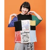 配色パッチワーク風切替Tシャツ | ScoLar | 詳細画像2 