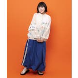 花柄×シフォン×レース 異素材シアーブルゾン | ScoLar | 詳細画像1