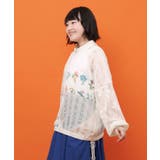 花柄×シフォン×レース 異素材シアーブルゾン | ScoLar | 詳細画像5