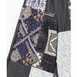 レース×バンダナ柄×花柄 パッチワーク風デニムパンツ | ScoLar | 詳細画像11